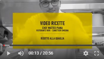Chef Matteo Piana, “Tecniche di cucina”, lezione tre. Primo piatto Risotto alle Quaglie