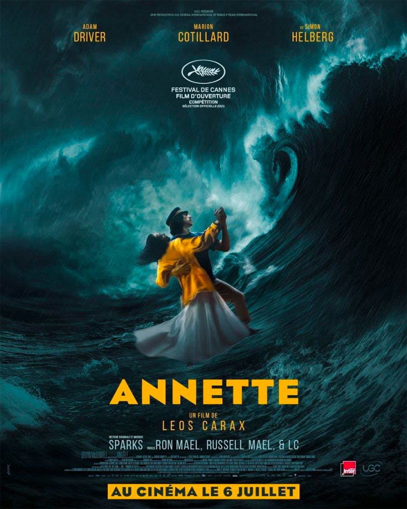 Sono uscito dal cinema con la stessa spossatezza che provo dopo un ricco pranzo: il sangue è impegnato in altro e ti senti svuotato di pensieri volanti. Dopo aver visto il film Annette avevo le stesse sensazioni: tutti i pensieri erano rivolti al film appena visto: un musical cinematografico. 