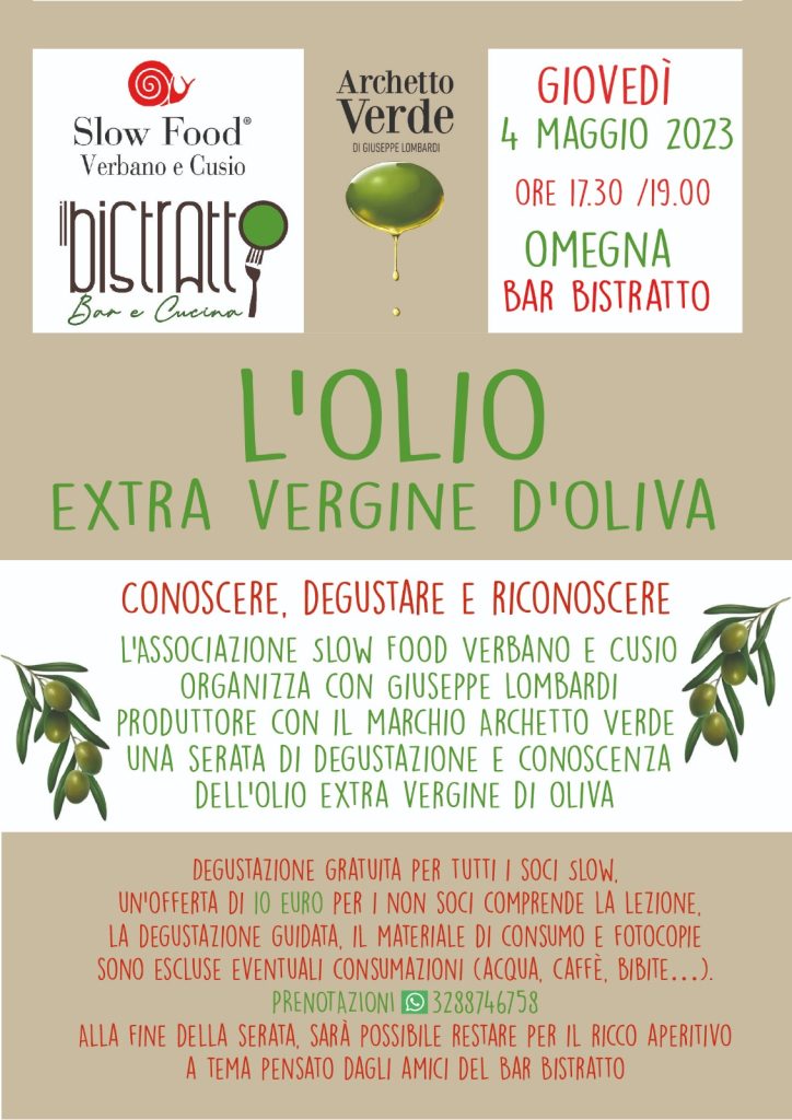 Una bella iniziativa targata Slow Food Verbano e Cusio, Bar Bistratto ed, ovviamente, Archetto Verde... ad Omegna