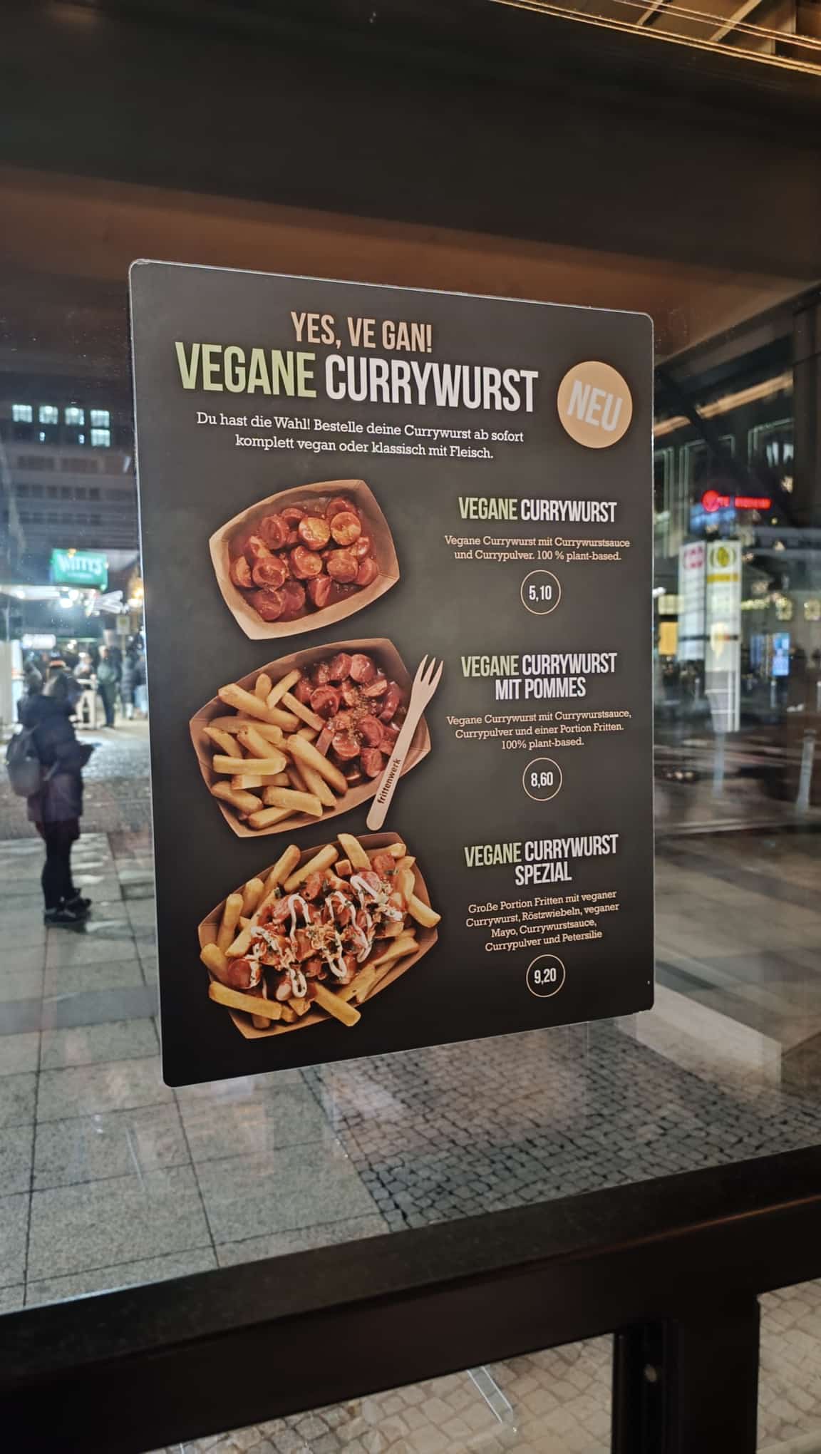 Ed ecco il currywurst vegano!